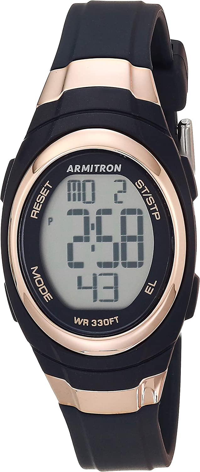 230816062410415_1 Armitron Sport Women's Digital Chronograph Resin Strap Watch, 45/7034 - Image 1